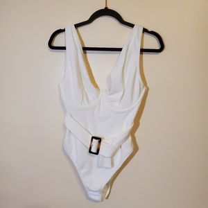 NWT White Peek & Beau Swimsuit